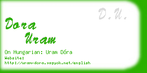 dora uram business card